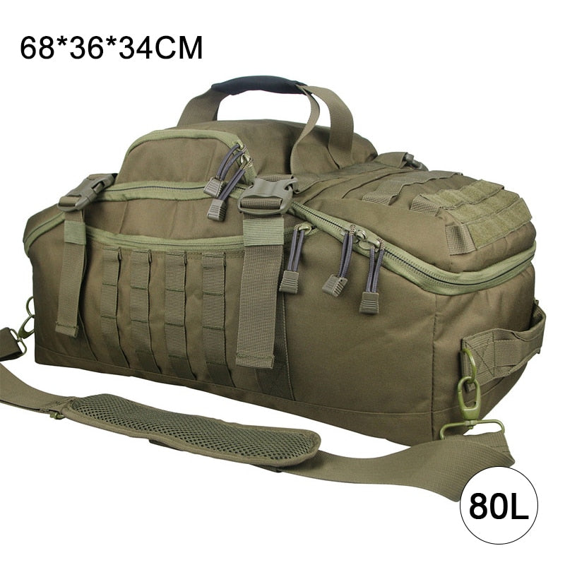 40L 60L 80L Waterproof Travel Bags Large Capacity Luggage Bags Men Duffel Bag Travel Tote Weekend Bag Military Duffel Bag