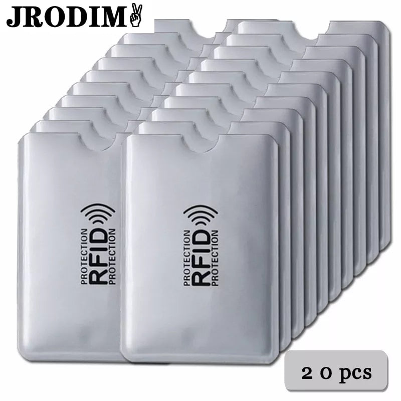 Anti Rfid Wallet Blocking Reader Lock Bank Card Holder Id Bank Card Case Protection Metal Credit NFC Holder Aluminium