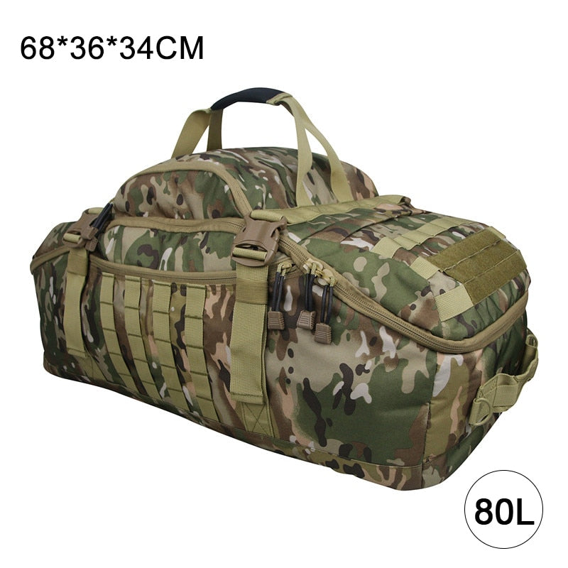 40L 60L 80L Waterproof Travel Bags Large Capacity Luggage Bags Men Duffel Bag Travel Tote Weekend Bag Military Duffel Bag