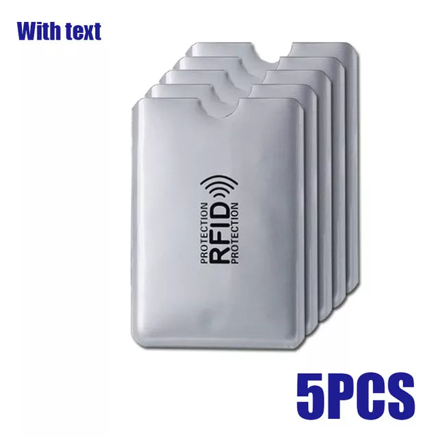 Anti Rfid Wallet Blocking Reader Lock Bank Card Holder Id Bank Card Case Protection Metal Credit NFC Holder Aluminium