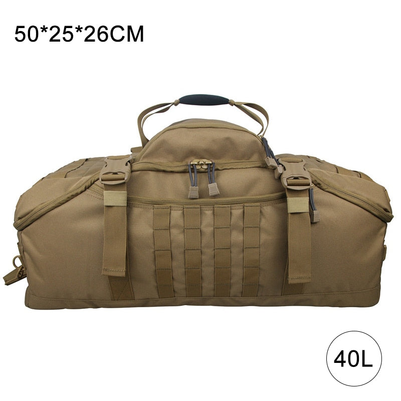 40L 60L 80L Waterproof Travel Bags Large Capacity Luggage Bags Men Duffel Bag Travel Tote Weekend Bag Military Duffel Bag