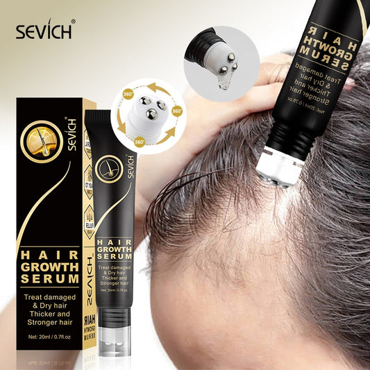 Sevich 100% Natural Hair Growth Essential Oils 20ml Anti Hair Loss Serum Hair Growth Serum Scalp Health Care Oil